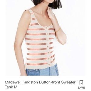 Madewell Kingston Button Front Sweater